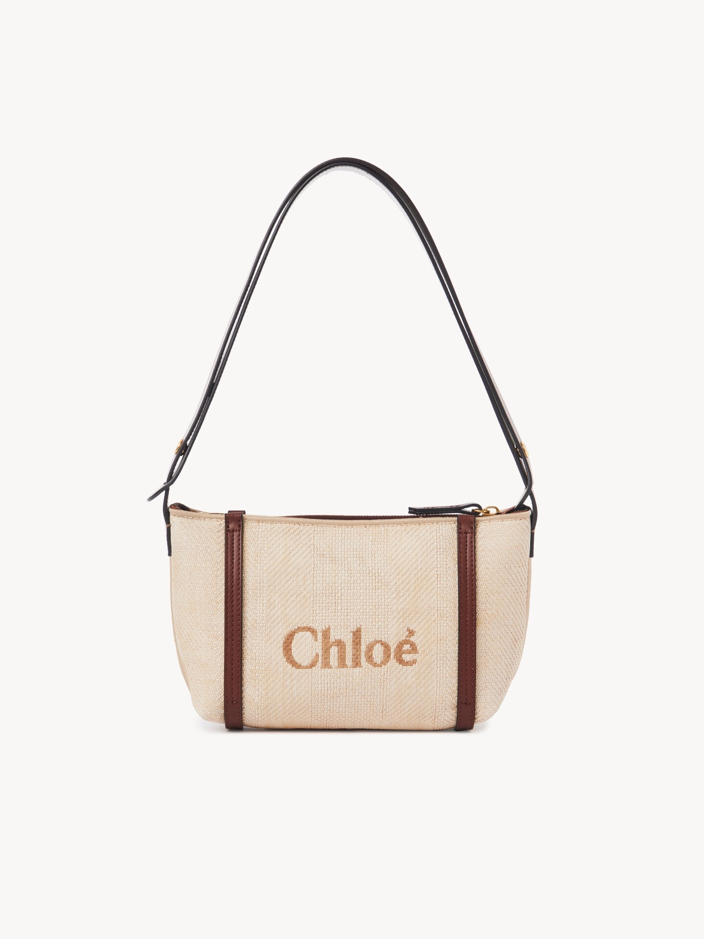Chlo&eacute; Carry shoulder bag in raffia - 4
