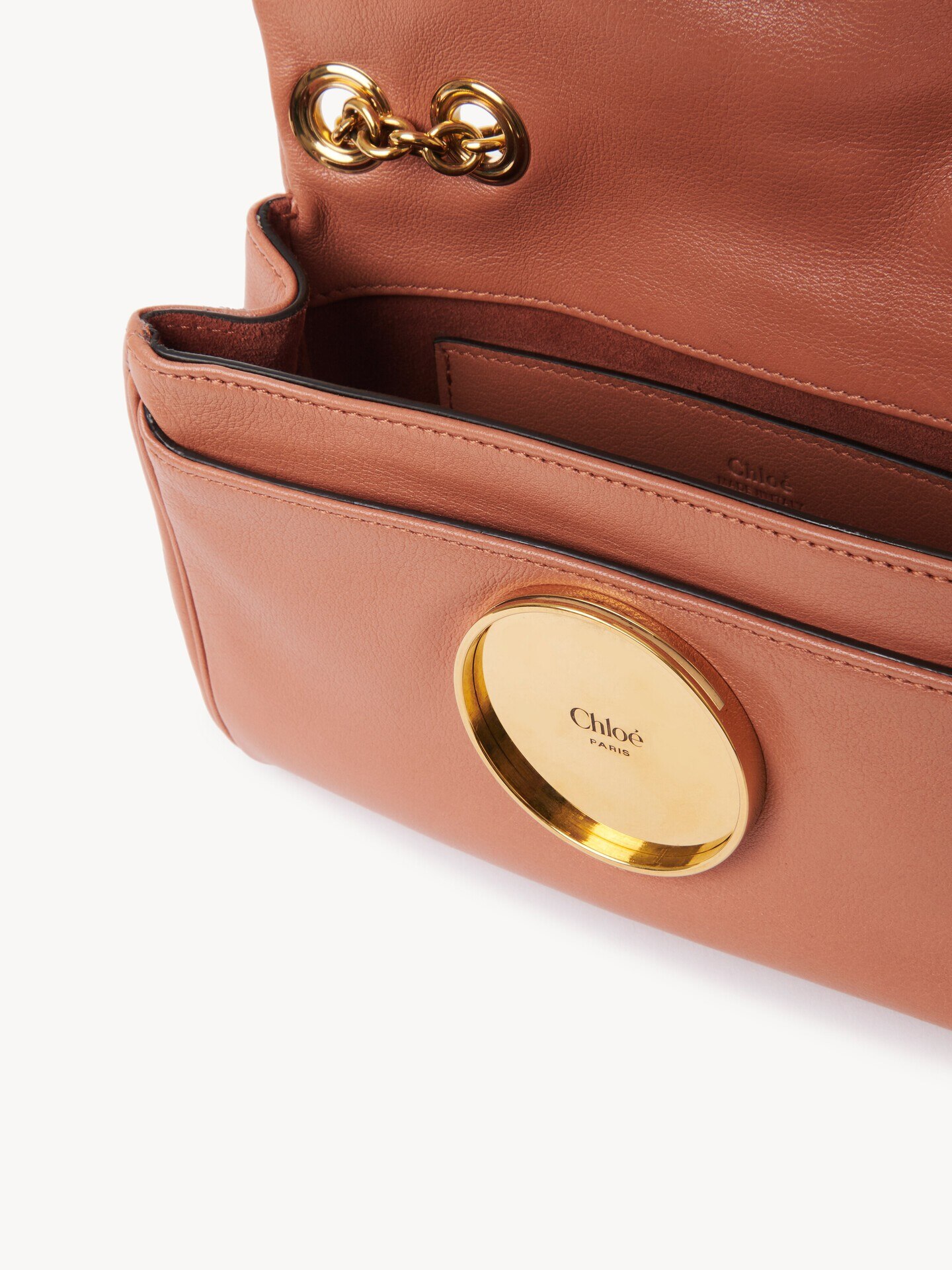 Small Chlo&eacute; Heritage shoulder bag in grained leather - 8