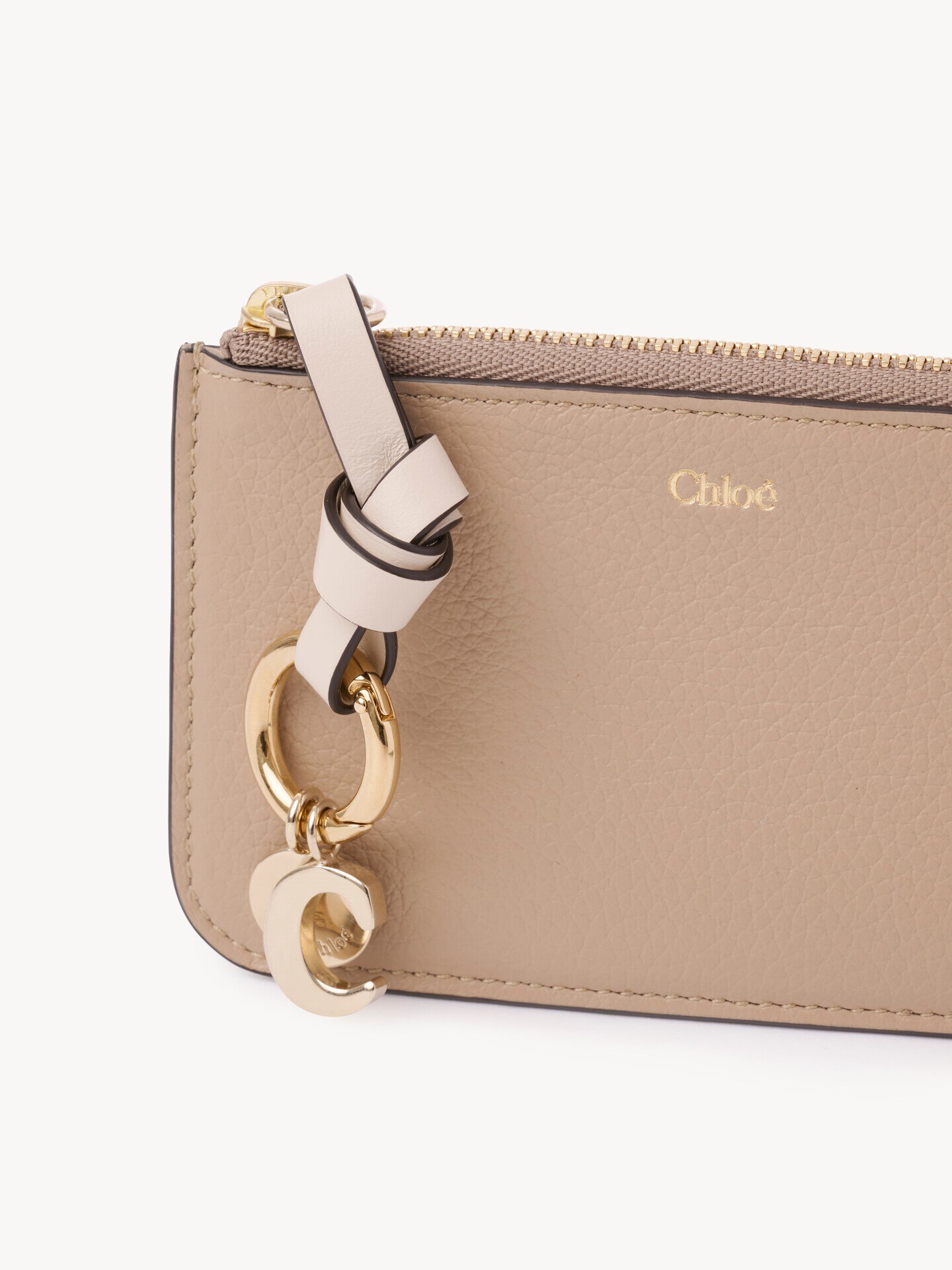 Alphabet wallet in grained leather - 6