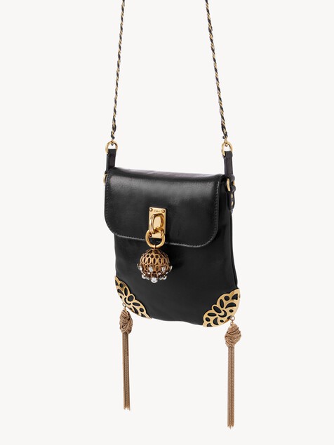 Ch&acirc;teau Treasures chain flap bag in grained leather