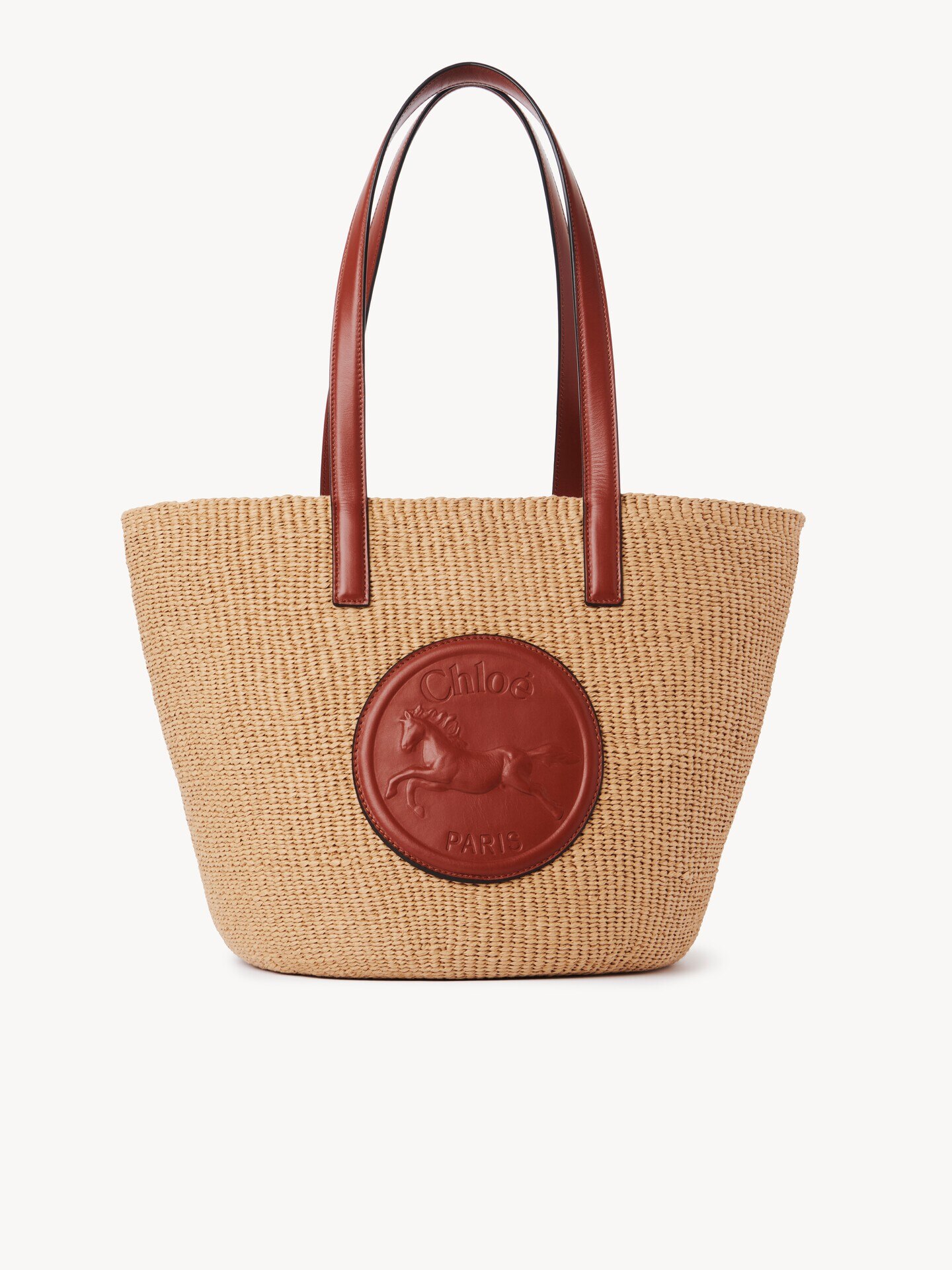Borsa cesto grande Horse Medal in fibre naturali - 1