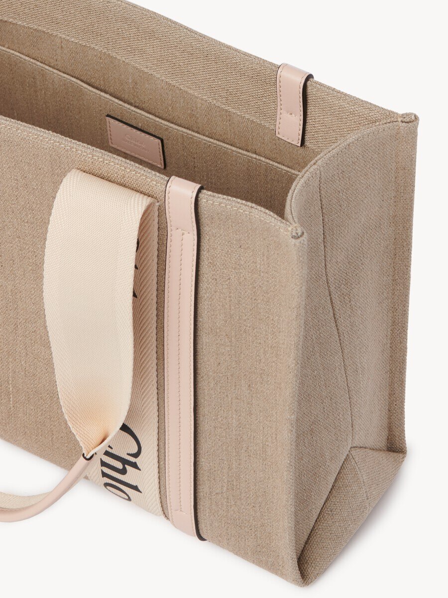Bolso tote Woody de lino - 5