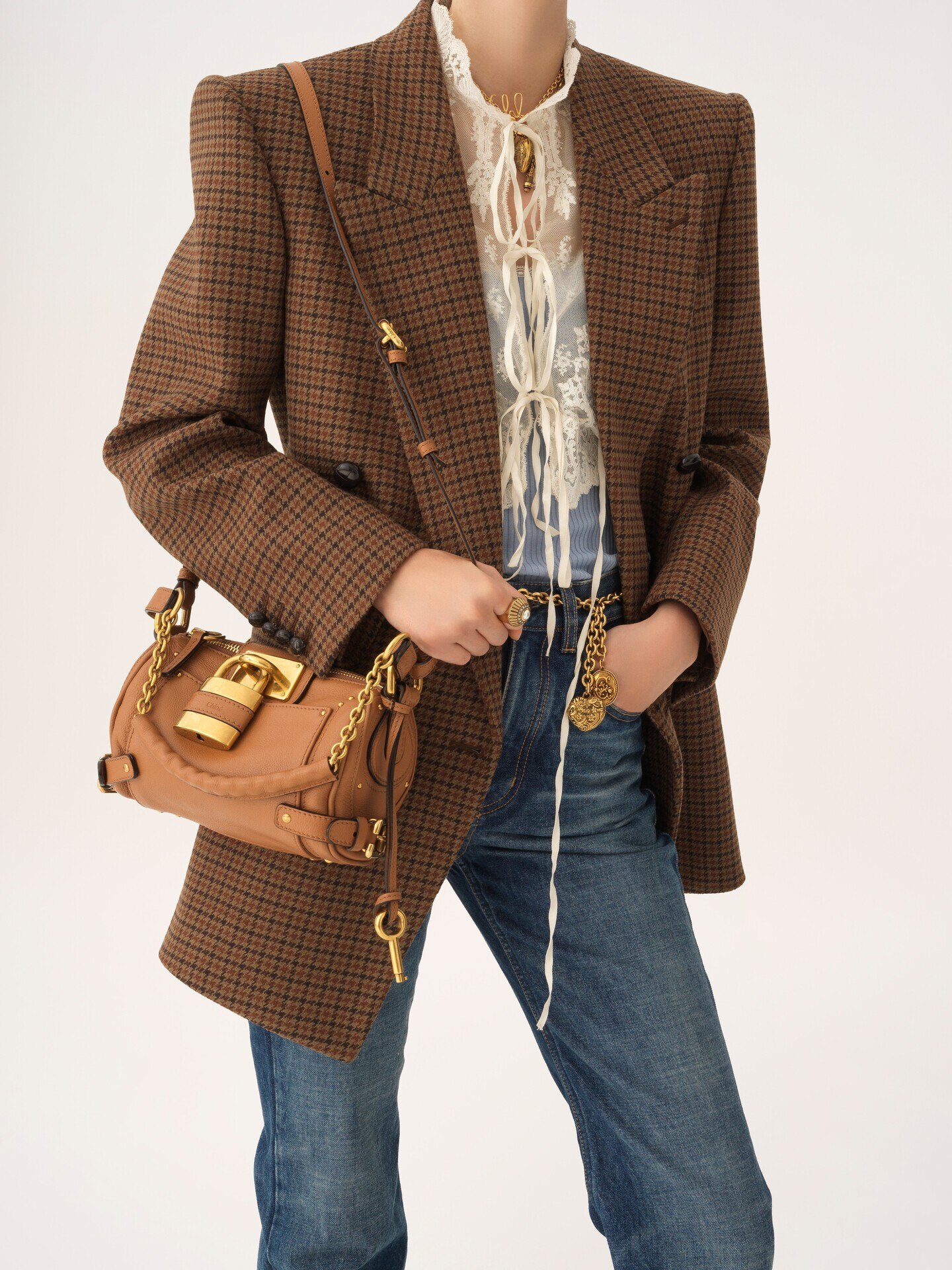 Small Paddington chain bag in grained leather - 3