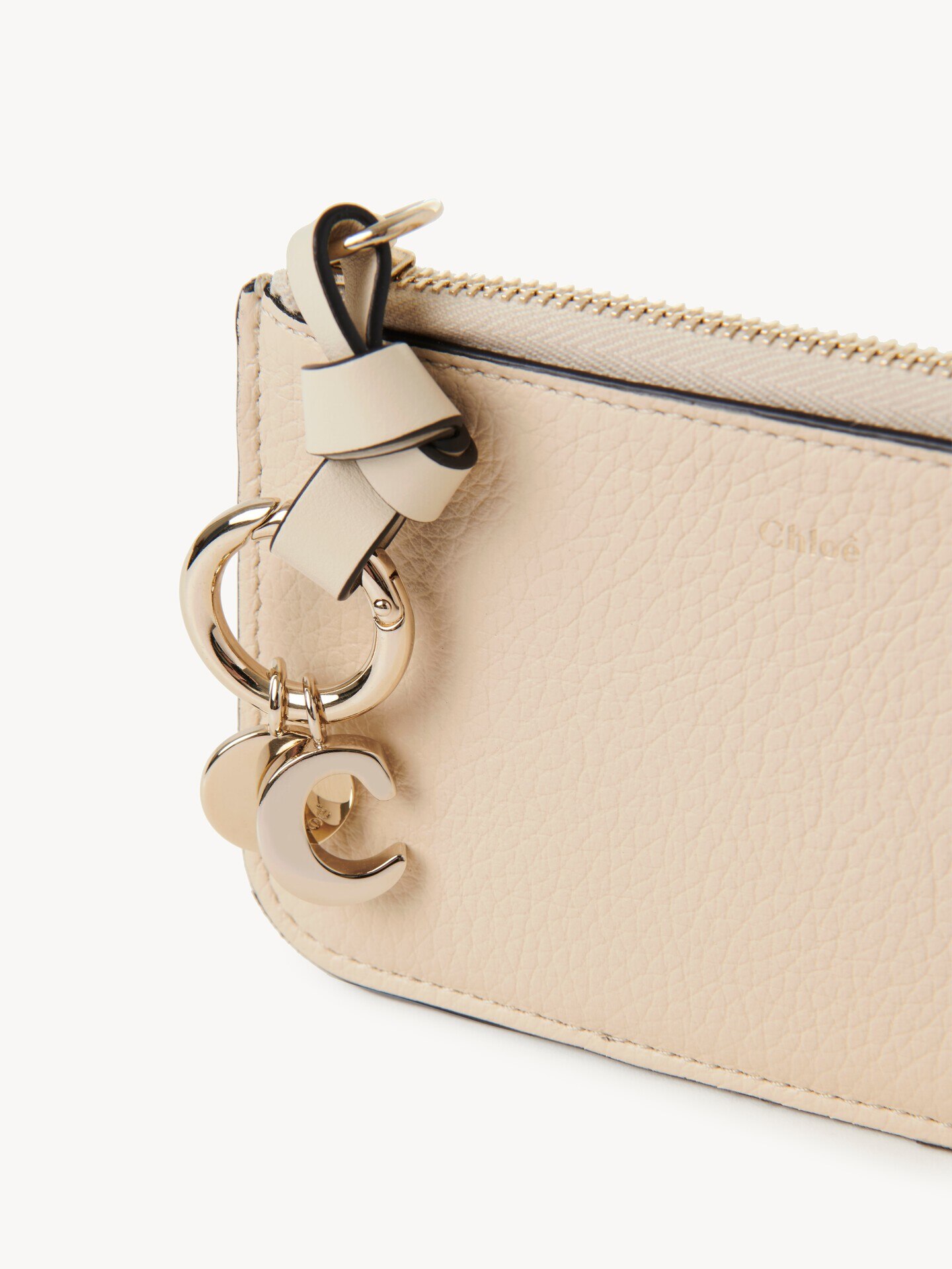 Alphabet wallet in grained leather - 6