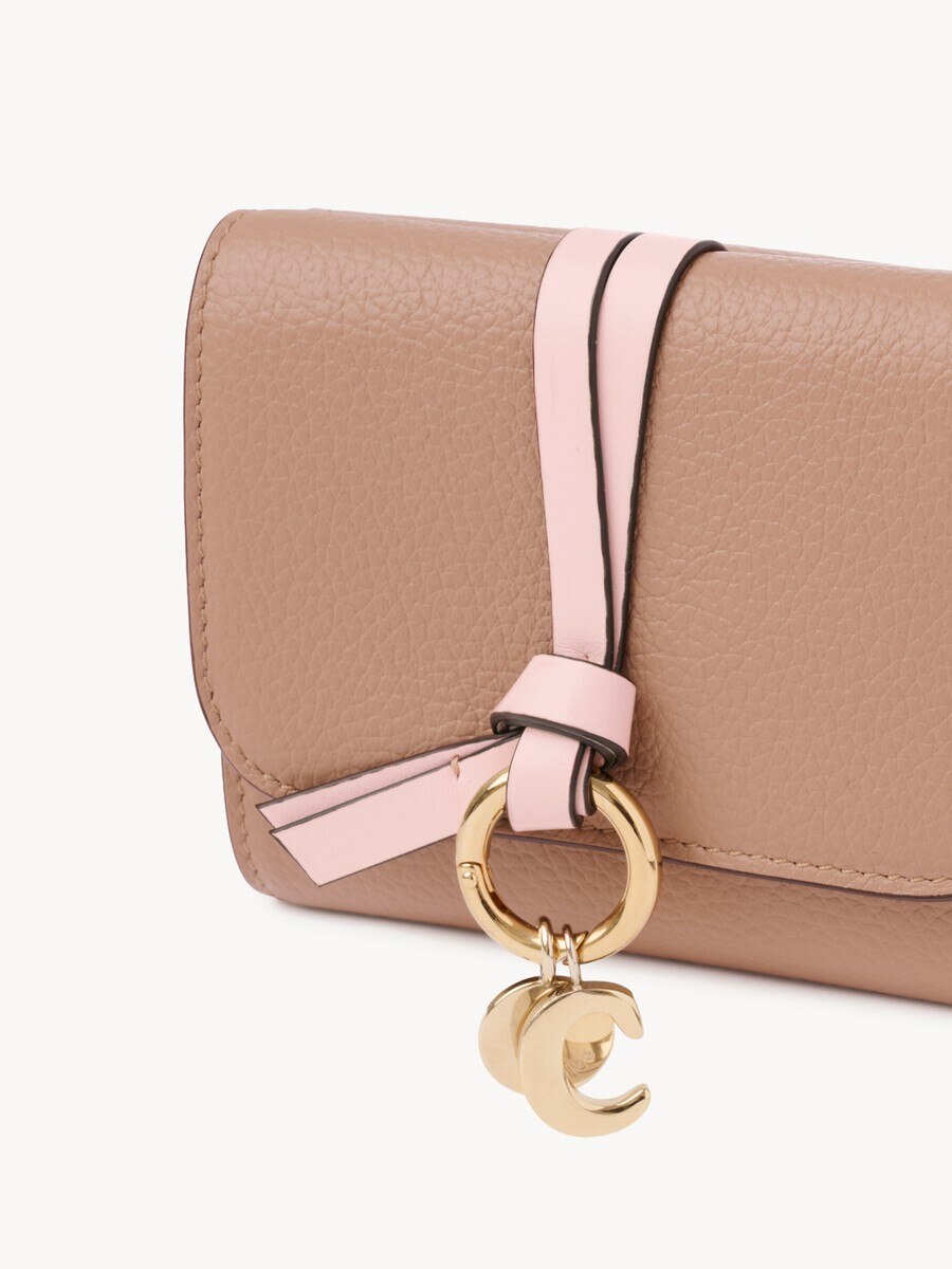 Small Alphabet tri-fold in grained leather - 6