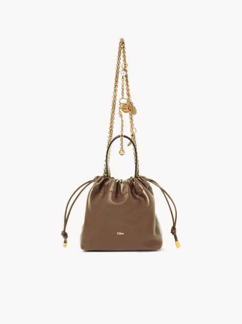 Mini Chlo&eacute; Icons shoulder bag with chain in soft leather