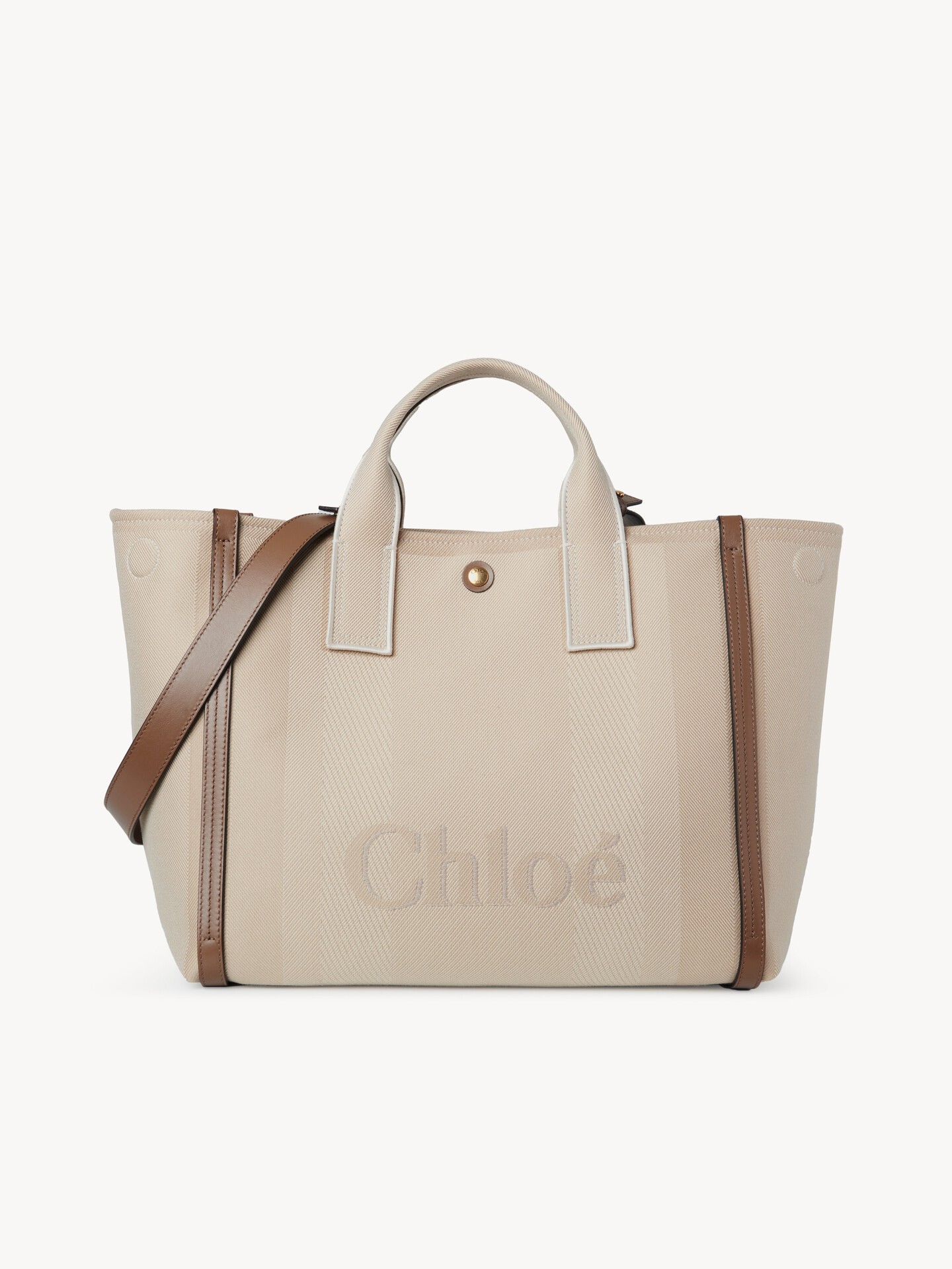 Chlo&eacute; Carry tote bag in canvas - 6