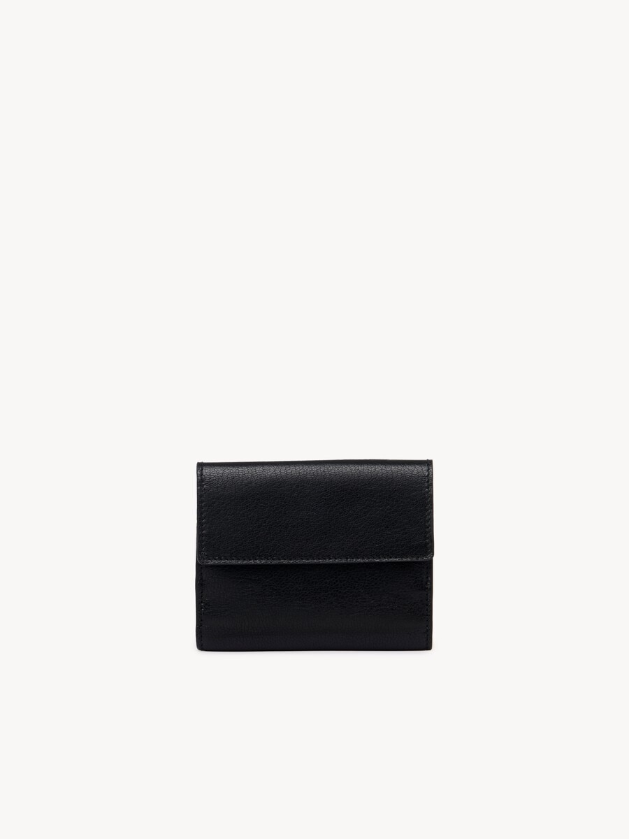 Petit portefeuille &agrave; trois volets Envelope en cuir grain&eacute; - 4