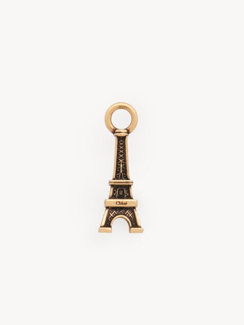 Alphabet Eiffel Tower charm in brass