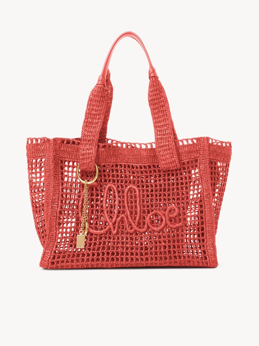Sac cabas east-west Summer Banana en raphia - 2