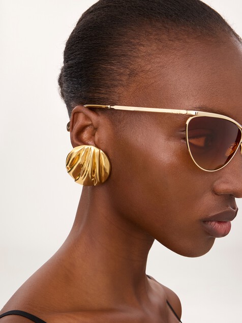 Chlo&eacute; Pleats 귀걸이