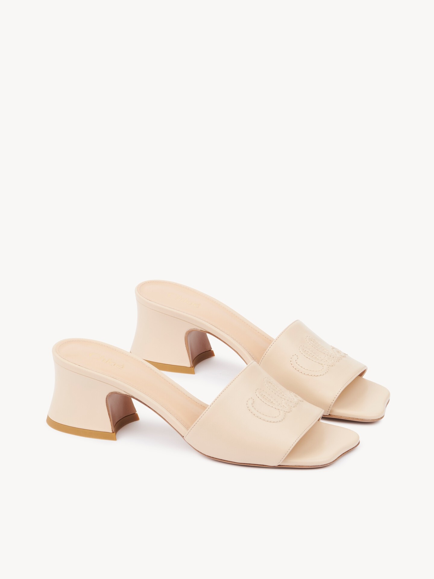 Chlo&eacute; Soleil heeled mule - 4