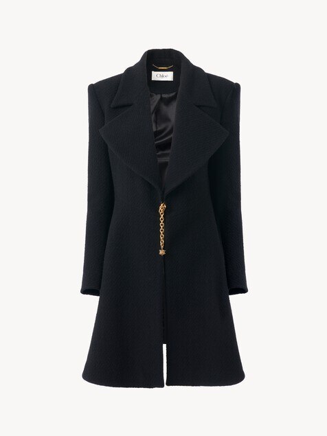 Riding coat in wool bouclette