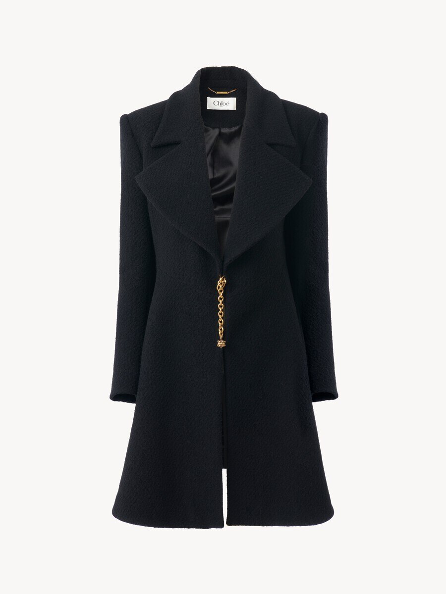 Riding coat in wool bouclette - 2