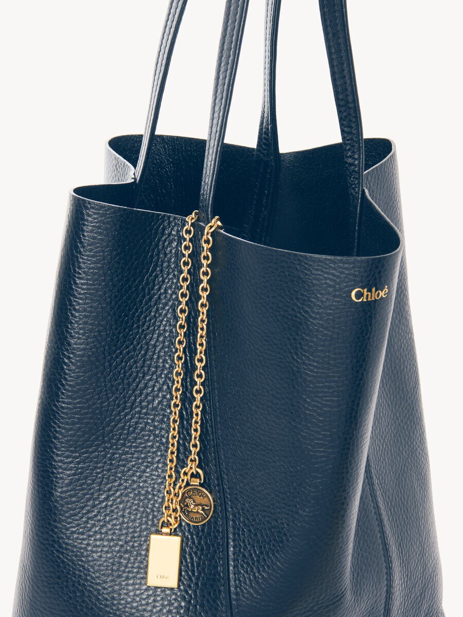 Sac cabas Chlo&eacute; Spin en cuir grain&eacute; - 6