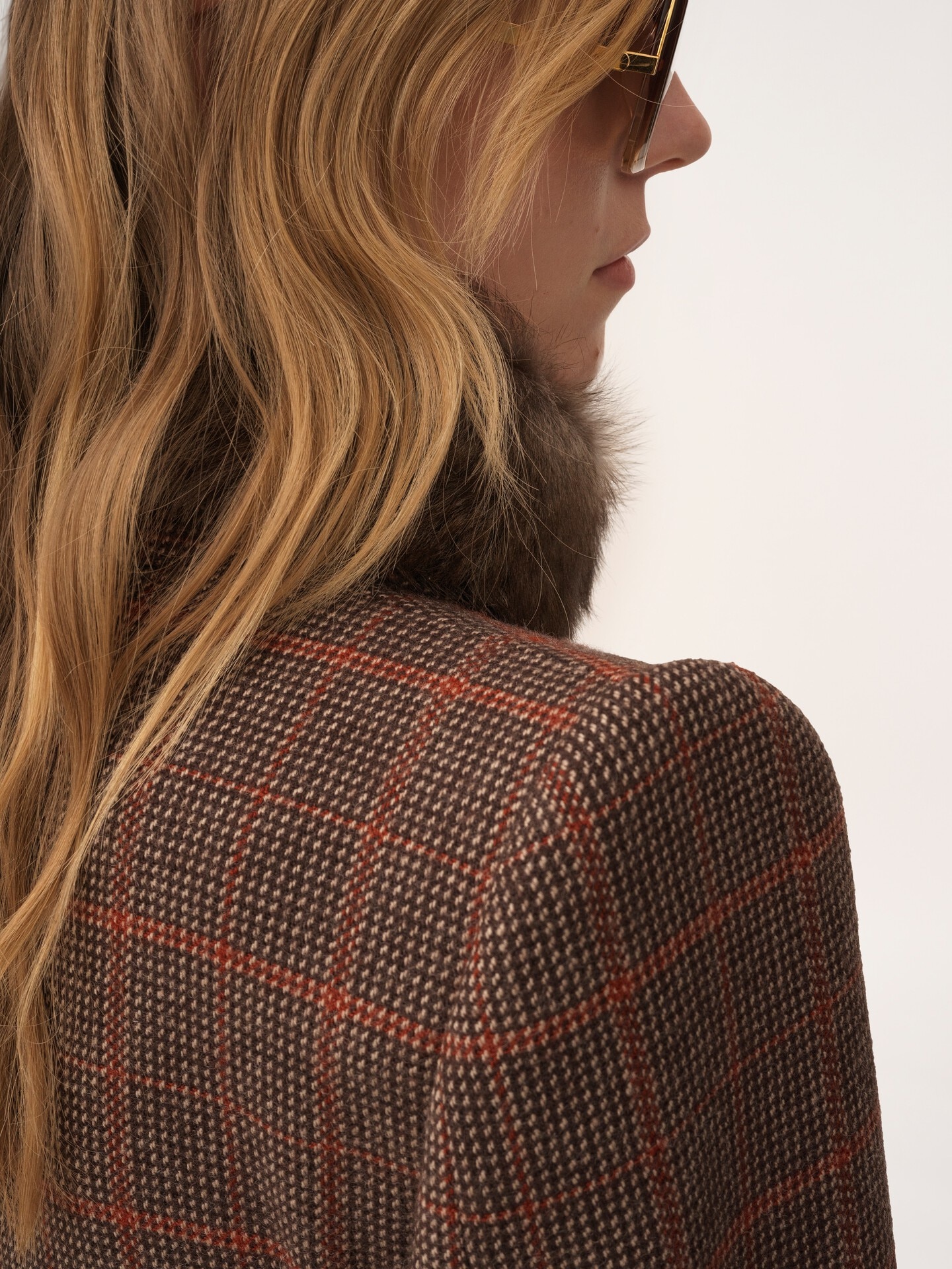 Tailored jacket in check wool - 7