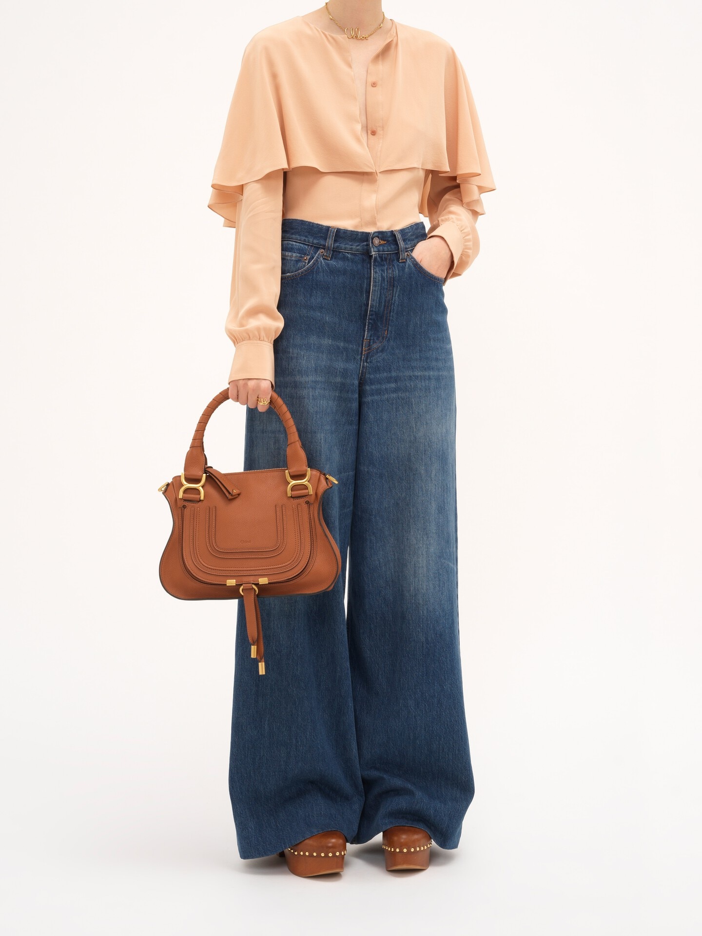 Small Marcie bag in grained leather - 9