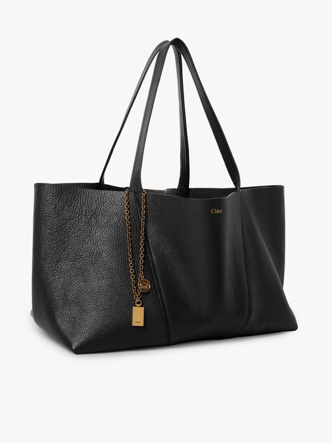 Chlo&eacute; Spin east-west tote bag in grained leather