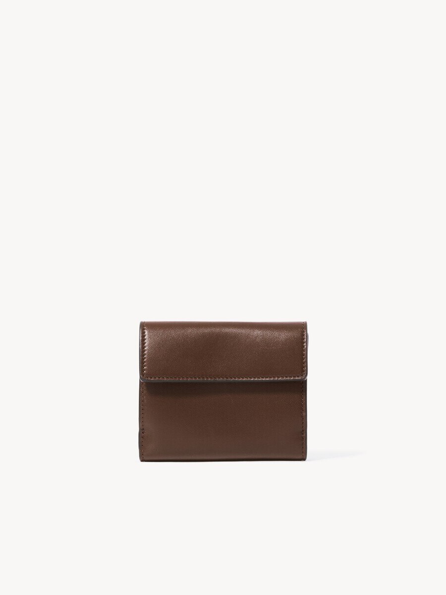 Small Envelope tri-fold in soft & suede leather - 2