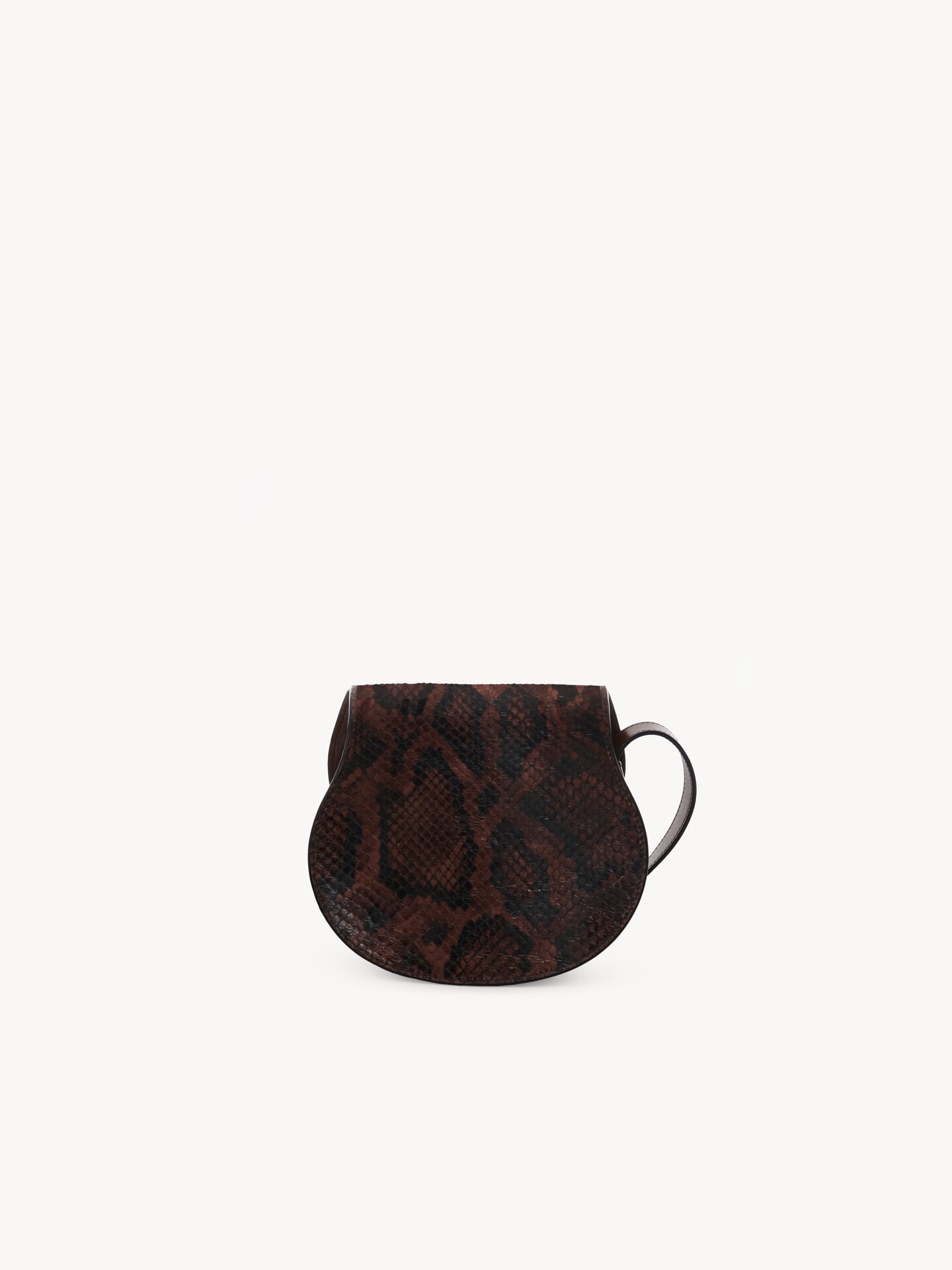 Small Marcie saddle bag in python-effect leather - 4