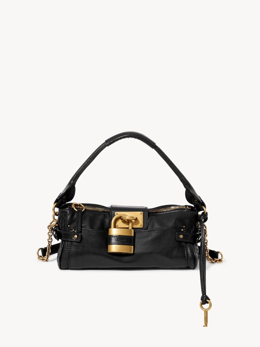 Small Paddington bag with strap in grained leather - 2