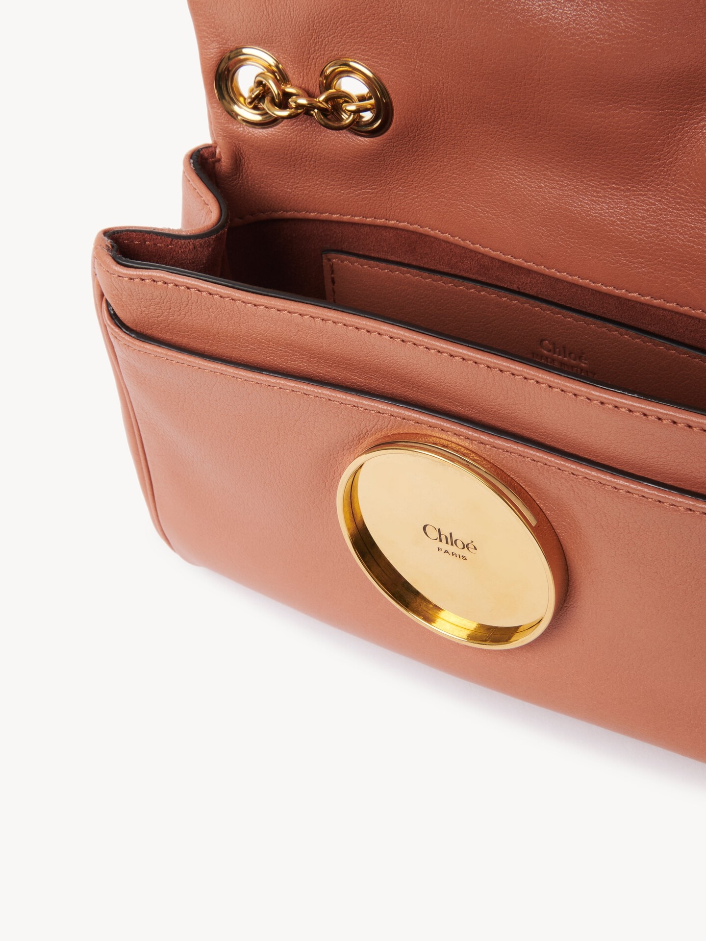 Small Chlo&eacute; Heritage shoulder bag in grained leather - 7