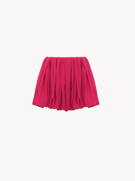 Mini bloomer shorts in silk charmeuse