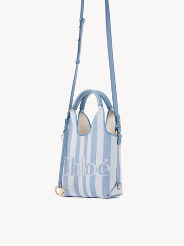 Mini Chlo&eacute; Stripy tote bag in jacquard - 4