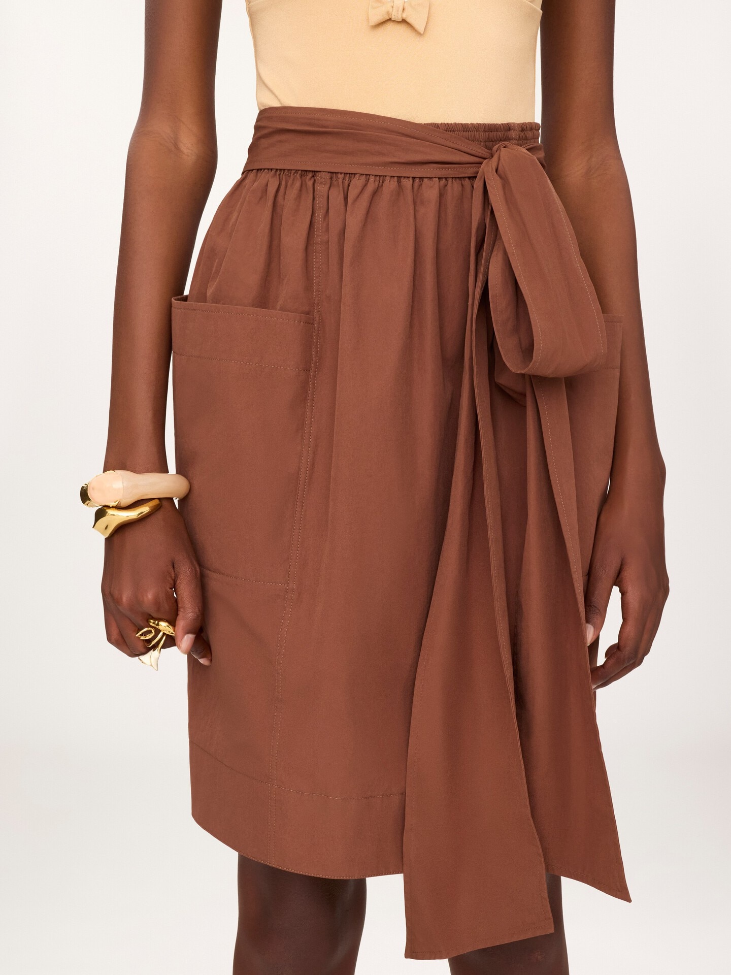 Pencil skirt in cotton poplin - 6