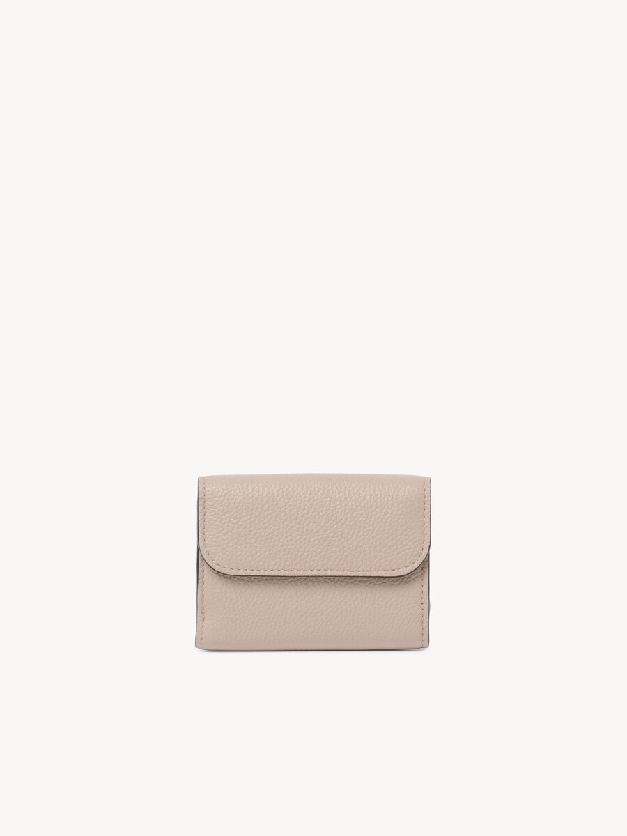 Mini Alphabet tri-fold in grained leather - 4