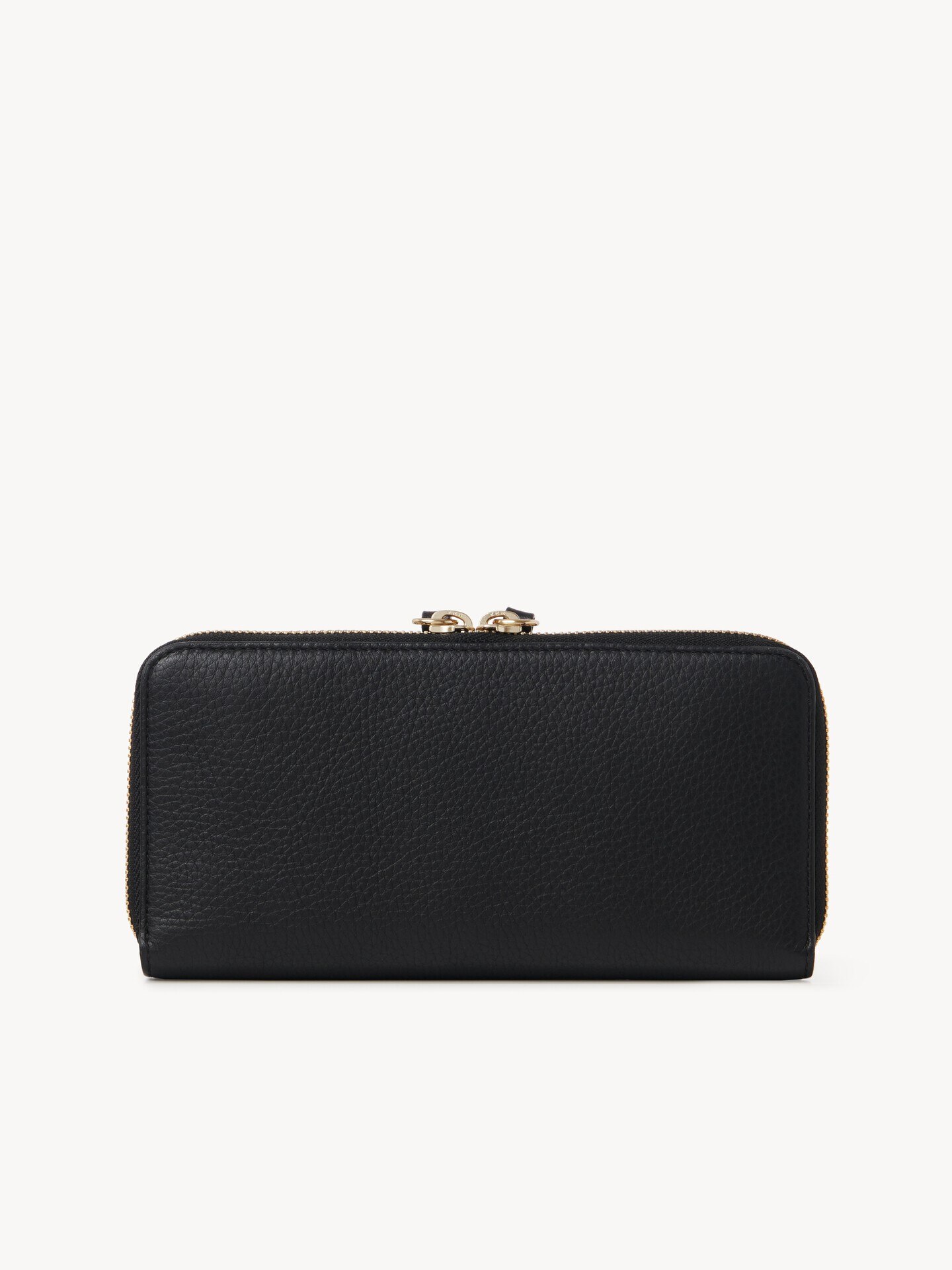 Cartera larga con cremallera Alphabet de cuero granulado - 2.0
