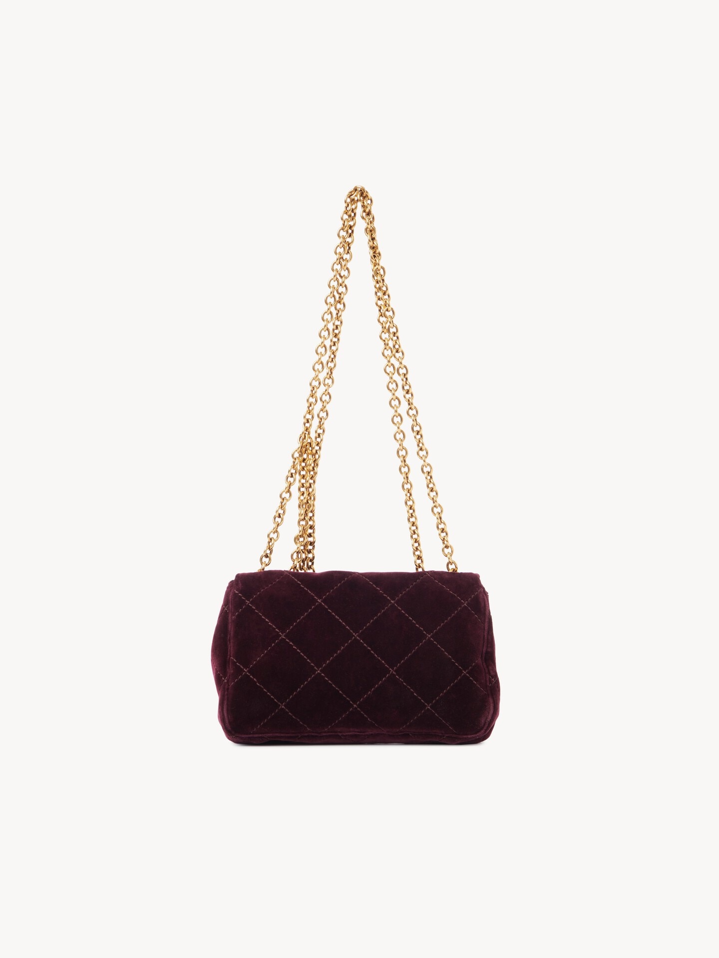Small Chloé Heritage shoulder bag in velvet - 5