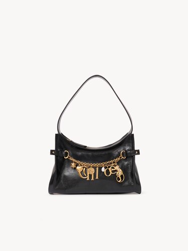 Chlo Tasche Schwarze Tasche Chloe Chloé Charms Hobo Bag Aus