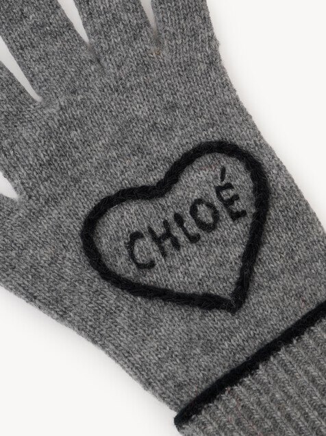 The Chlo&eacute; Encoeur gloves in wool & cashmere