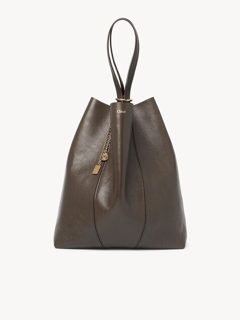Large Chloé Spin tote bag in grained leather