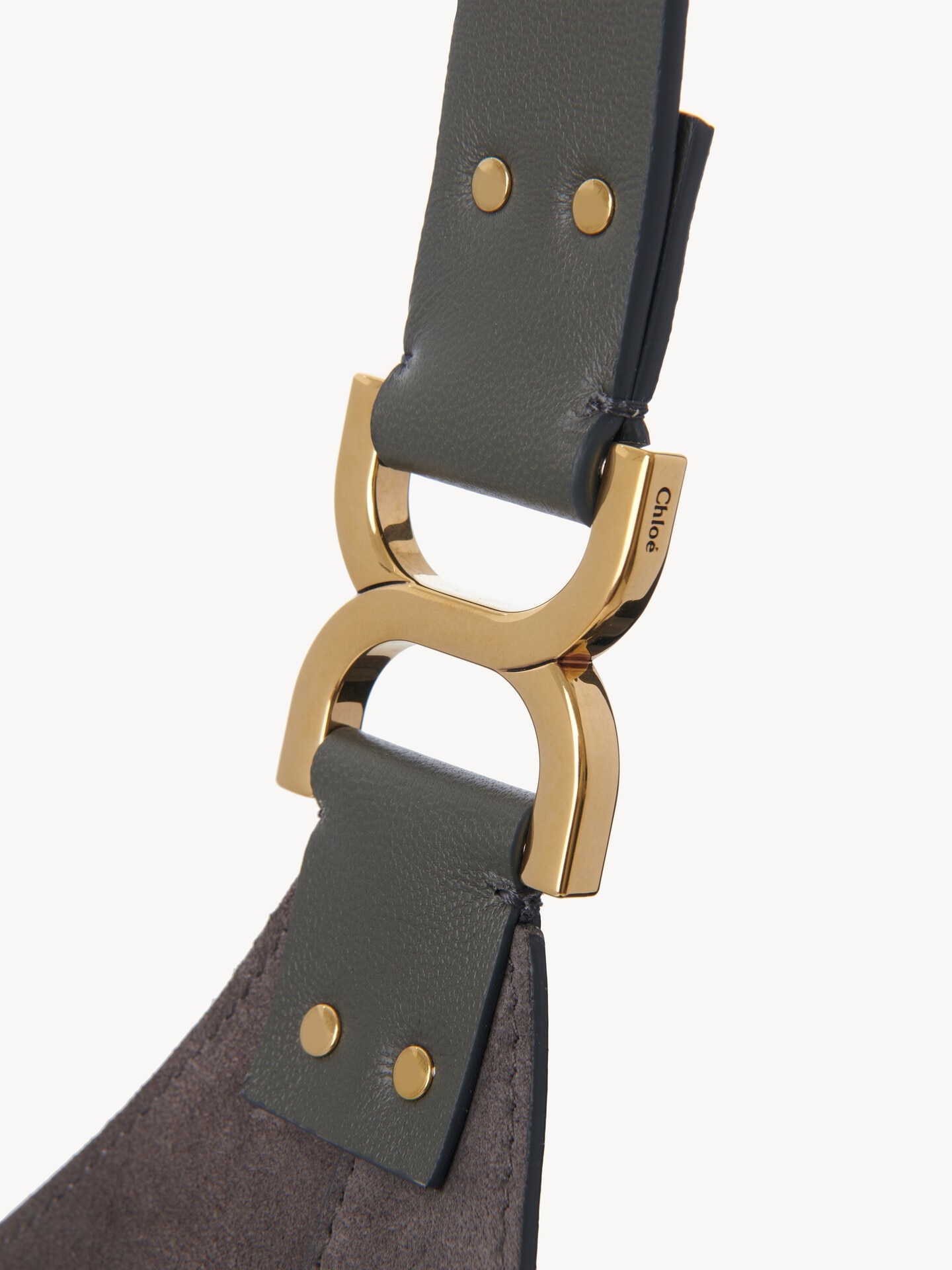 Petit sac hobo Marcie en cuir velours - 8