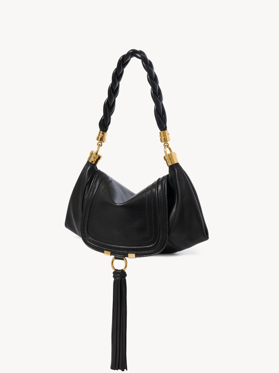 Borsa hobo Marcie Foulard piccola in morbida pelle - 4