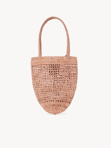 Small Summer Banana tote bag in raffia - 5