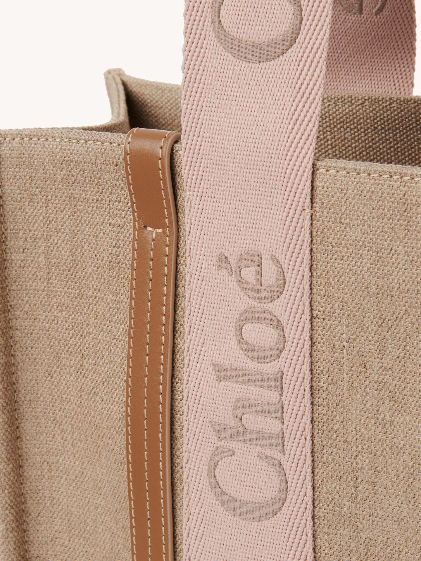 Woody tote bag in linen - 6