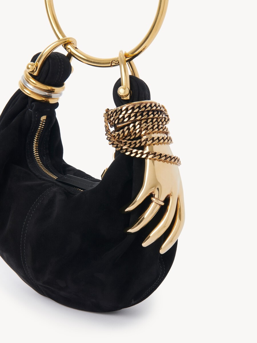 Mini Bracelet Hobo bag in suede leather - 6