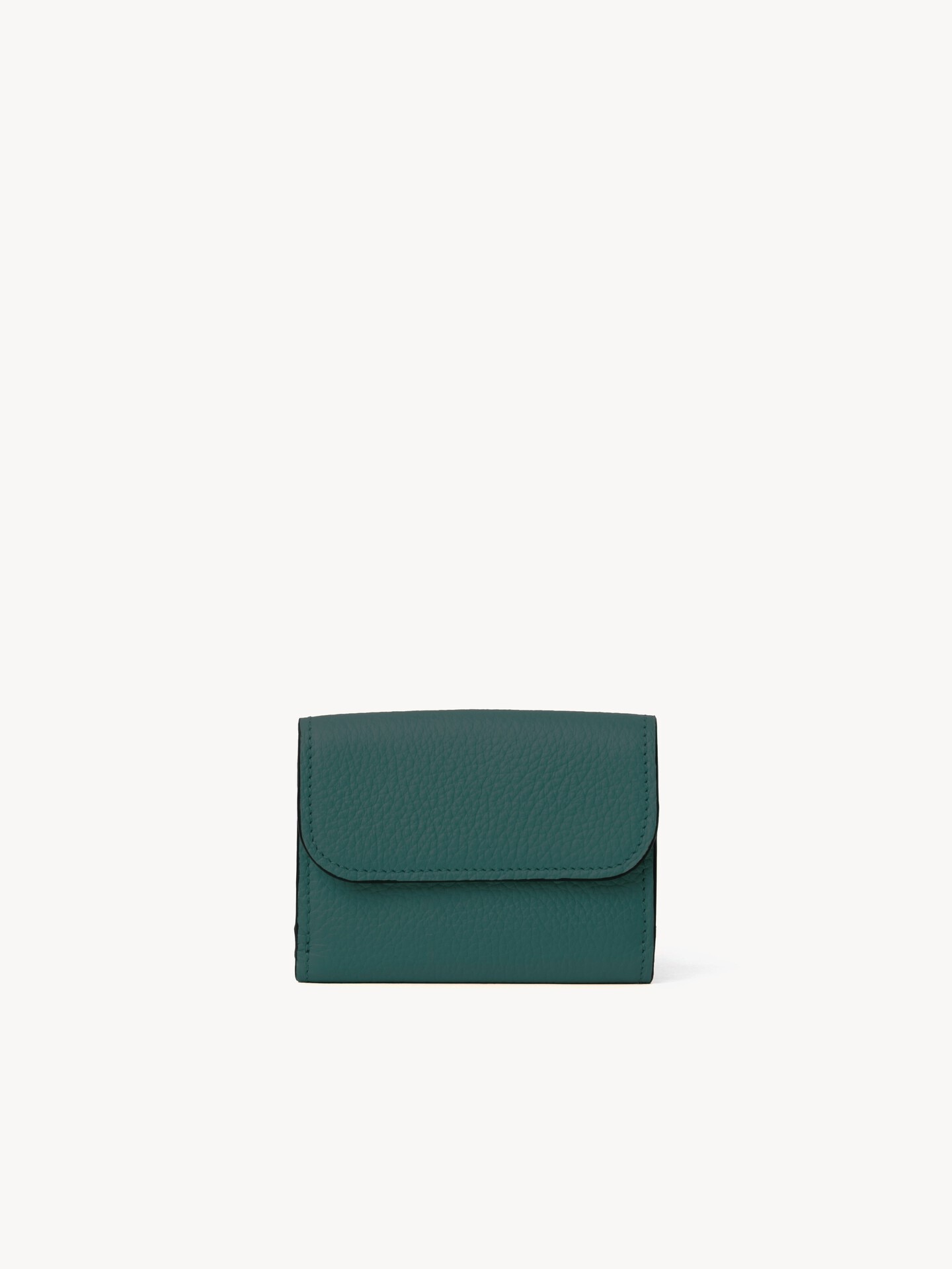 Mini Alphabet tri-fold in grained leather - 4