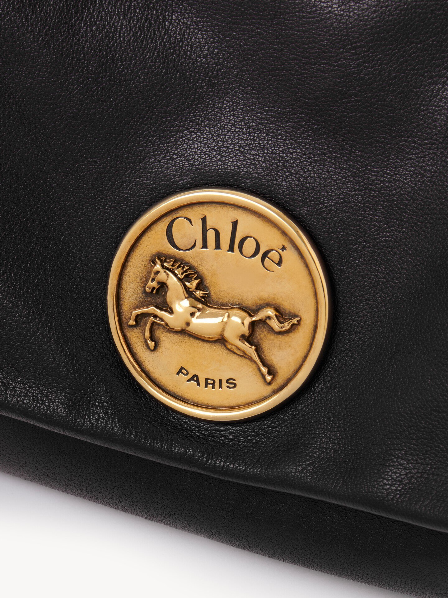 Chlo&eacute; Heritage shoulder bag in grained leather - 6.0