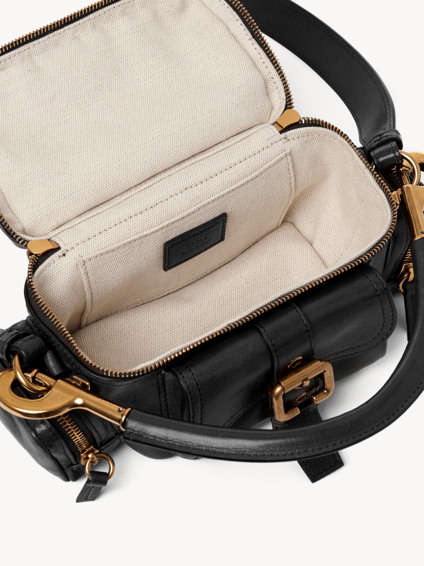 Petit sac Camera bag en cuir brillant - 7