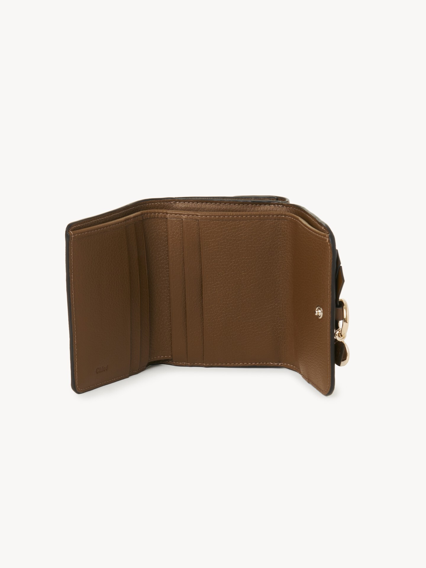 Small Alphabet tri-fold in grained leather - 5