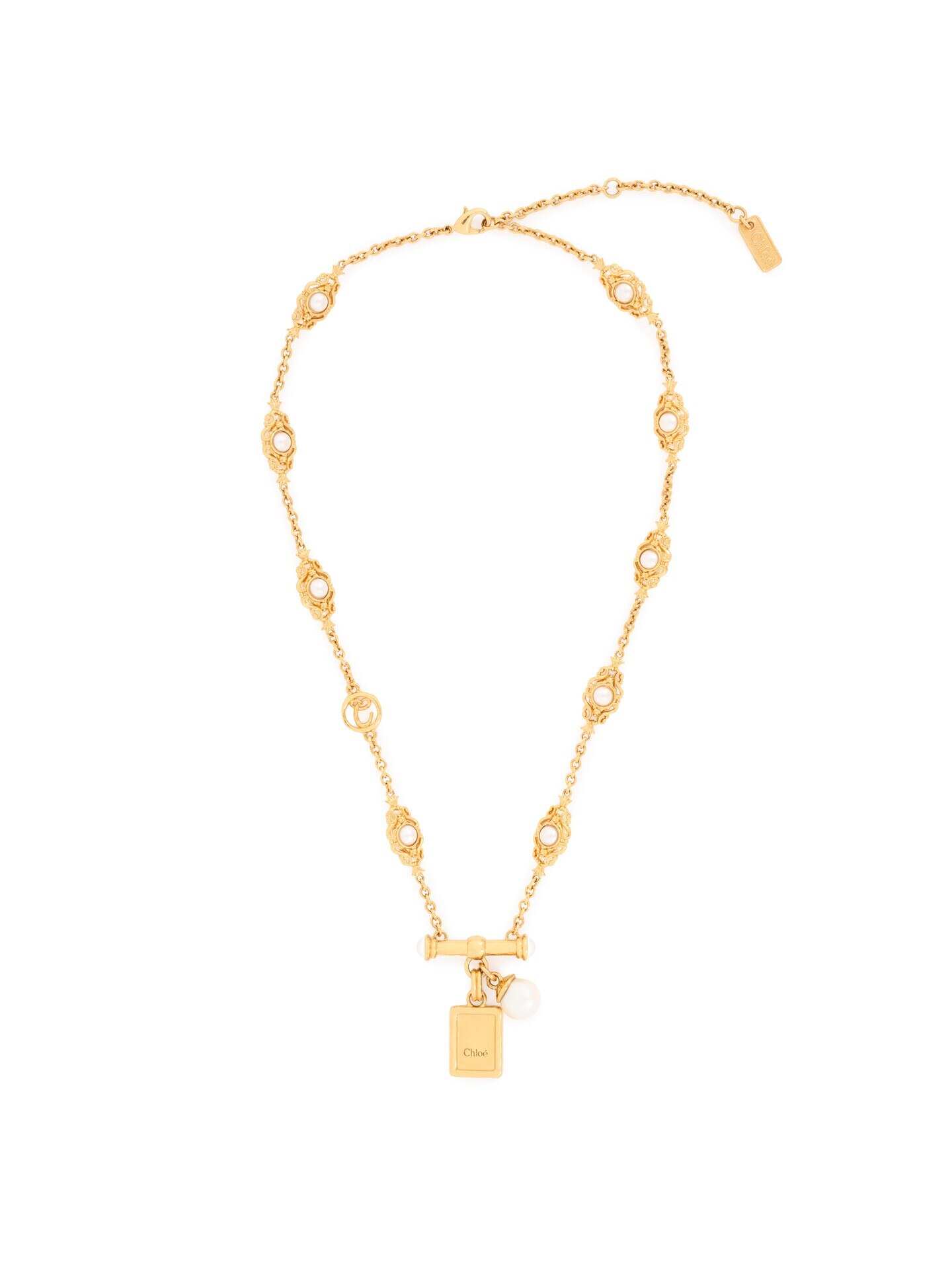 新品未着用★Chloe ゴールドチェーン パールネックレス CHLOE(クロエ) アクセサリー パール モチーフ ネックレス ・ペンダント