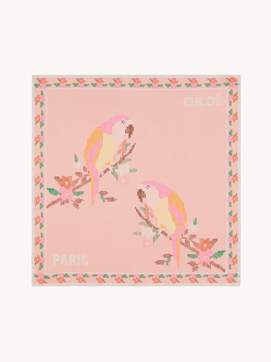 Chlo&eacute; Paisley Karreeschal aus Seidentwill - 2