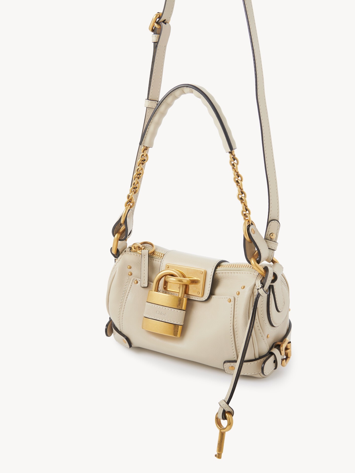 Petit sac cha&icirc;ne Paddington en cuir grain&eacute; - 5