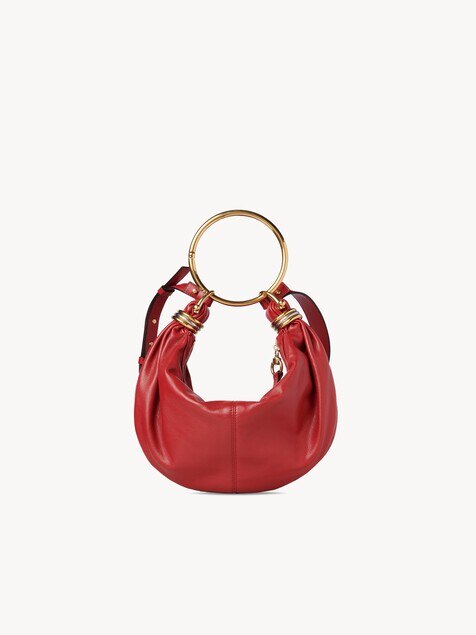 Bracelet Hobo bag piccola in pelle granata
