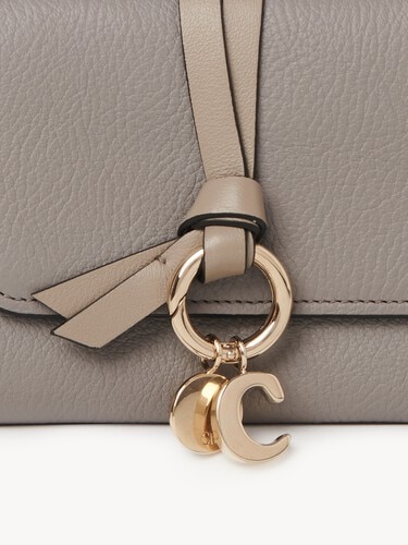 Small Alphabet tri-fold in grained leather - 4