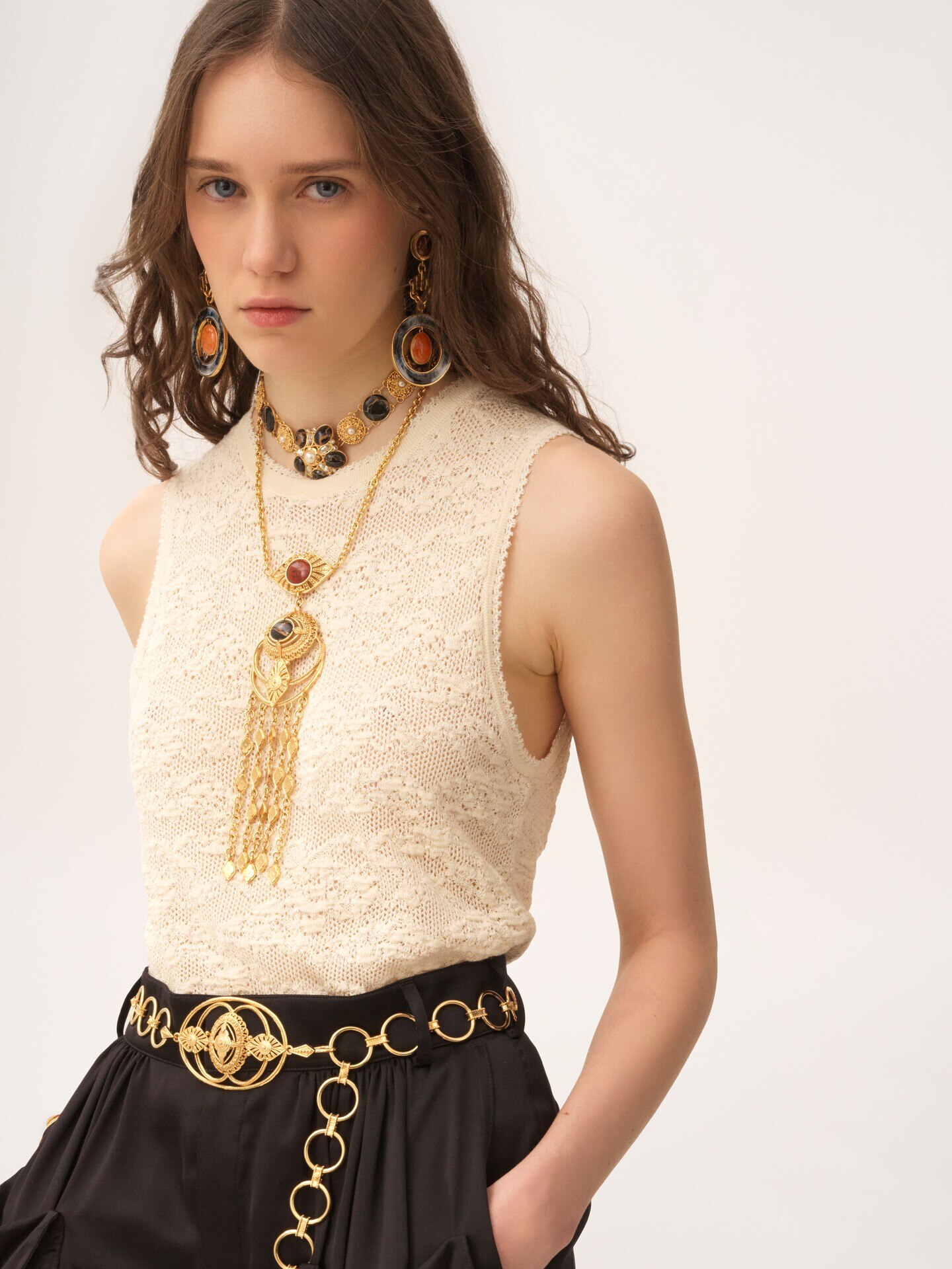 Twin set in cotton-silk knit - 6